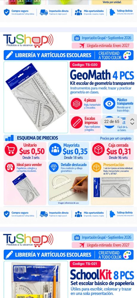 GeoMath 4pcs CAJA CERRADA · CAJA CERRADA