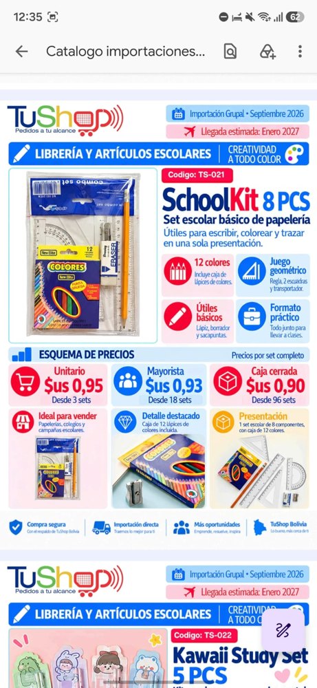 Schoolkit 8pcs · CAJA CERRADA