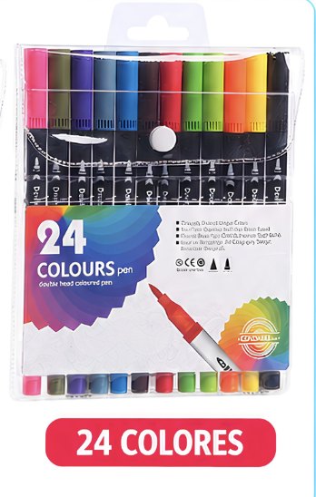 🖍️ Mairun DualTip Art – Marcadores Artísticos de Doble Punta · 24 Unidades