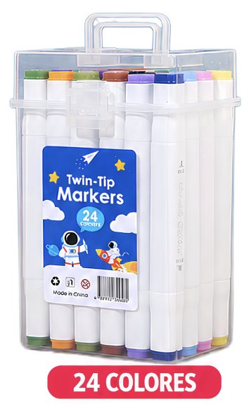 🎨 Set de Marcadores Acrílicos – 24 Colores · 24 colores