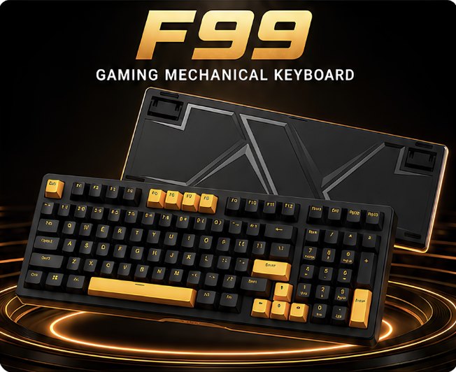 ⌨️ F99 Optical Gaming – Teclado Mecánico con Switches Ópticos · F99 - 98%