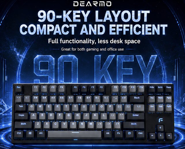 ⌨️ F90 Optical Gaming – Teclado Mecánico Óptico · F90 - 85%