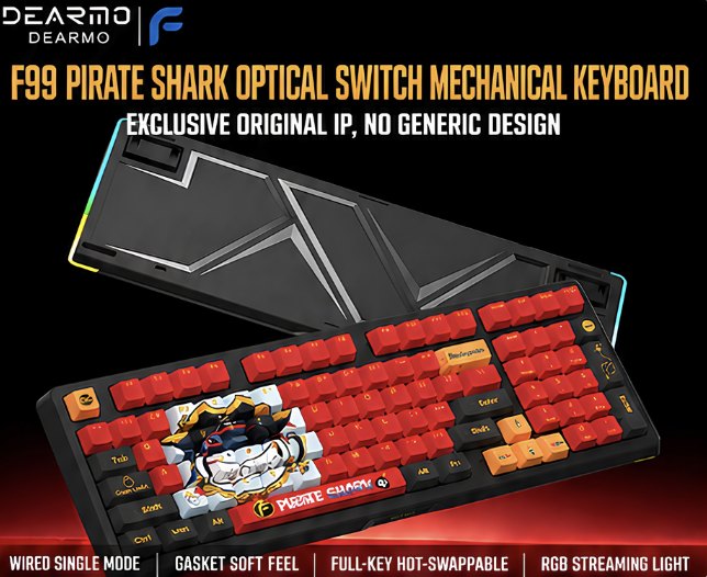 ⌨️ F99 Optical RGB – Teclado Gaming Óptico Compacto