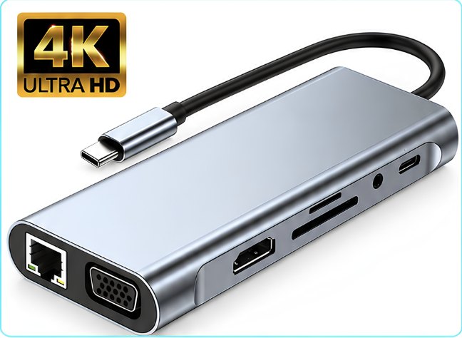🔌 HubConnect Max 11 en 1 – Hub USB-C Multifunción