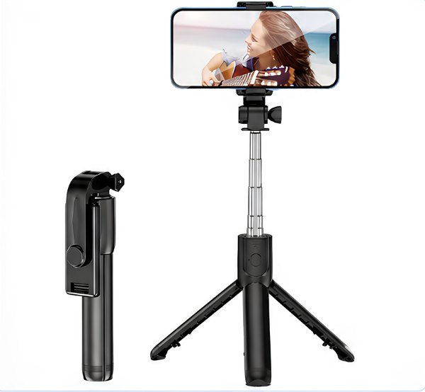 📸 Palo Selfie Inalámbrico R1 – Con Trípode y Control Remoto